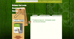 Desktop Screenshot of ecrire-un-livre-electronique-ebook.com